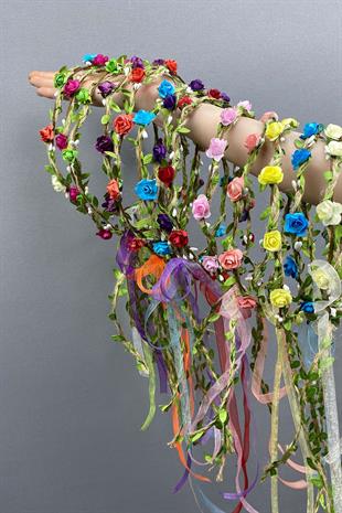 الجملة ورقة ملونة روز وأوراق تاج العروسة وهدية تاج الأطفال 10 قطعة