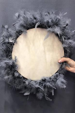 الجملة الملونة الريش الزفاف الدف