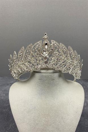 Wholesale Roman High Stone Bridal Crown