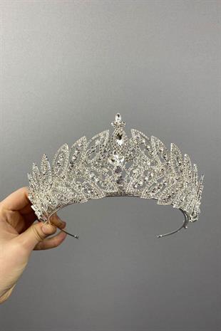 Wholesale Roman High Stone Bridal Crown