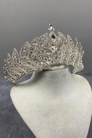 Wholesale Roman High Stone Bridal Crown