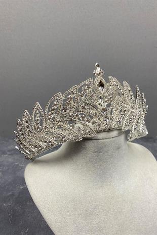 Wholesale Roman High Stone Bridal Crown
