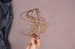 الجملة روز اللون Hürrem تاج الحناء الزفاف