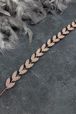 الجملة روز اللون ورقة عزر بيلا ملحقات الشعر الزفاف