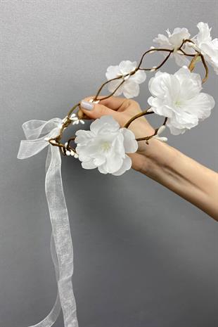 الجملة بسيطة الأزهار في الهواء الطلق الزفاف تاج الشعر التبعي