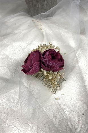 الجملة زهرة الفاوانيا Cipso مشط الشعر كليب