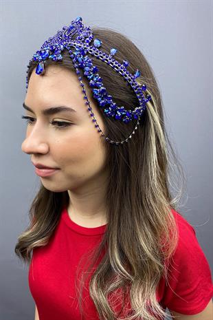 الجملة ساكس الأزرق Hürrem تاج الحناء الزفاف