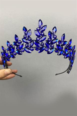 الجملة ساكس الأزرق سوبرا الزفاف تاج الحناء والأقراط