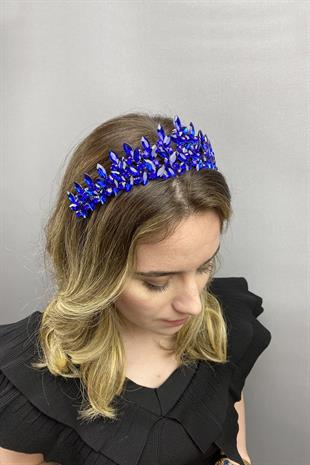 الجملة ساكس الأزرق سوبرا نموذج الزفاف تاج الحناء