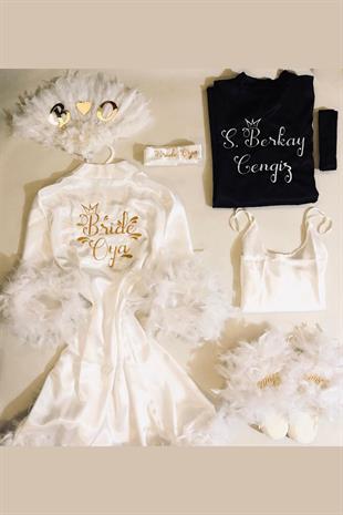 الجملة الحرير المطرزة ثوب الزفاف الريشة ومجموعة ثوب خلع الملابس للرجال