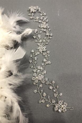 Wholesale Transparent Spring Branch Crystal Hair and Turban Accessory