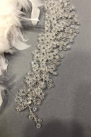 الجملة بيلين كريستال شفاف الشعر وإكسسوارات العمامة