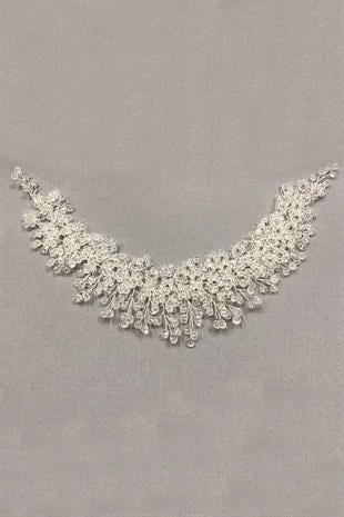 الجملة كريستال شفاف مطرز الشعر والإكسسوارات الحجاب