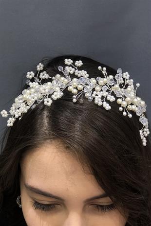 الجملة ملحقات الشعر كريستال شفاف