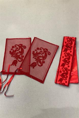 الجملة بريق منقوشة الحجاب الزفاف الوجه