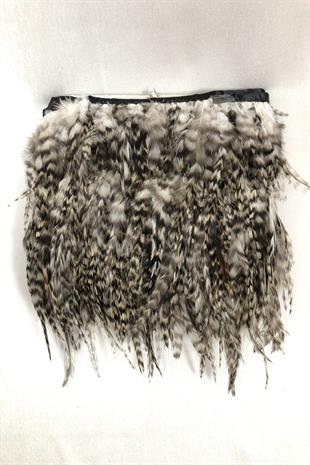 الجملة ريشة الديك منقوشة بالأبيض والأسود