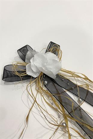 الجملة الأسود الخوص الكوبية حقيبة زخرفة حزمة زخرفة 3 قطع