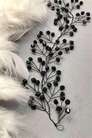 الجملة حجر الكريستال الأسود الشعر والإكسسوارات الحجاب