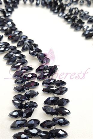 الجملة أسود اللون صفيف قطرة الكريستال