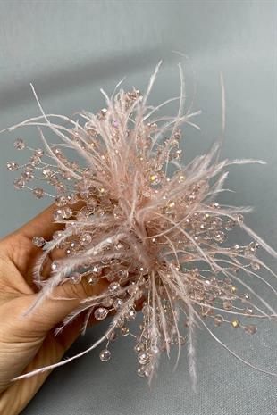 الجملة سمك السلمون كريستال مطرز وأشعث الشعر التبعي