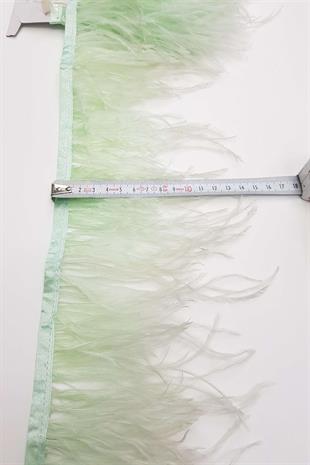 الجملة ريش النعام الأخضر المائي 1 متر