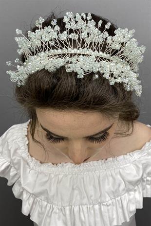 Wholesale Water Green Sirius Crystal Stone Henna and Bridal Crown