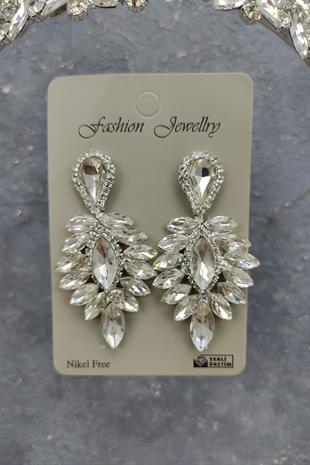 الجملة سوبرا نموذج تاج الزفاف وإسقاط الأقراط الحجر