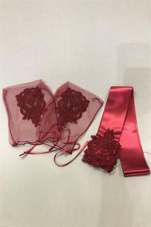 الجملة سلطان منقوشة الحجاب الزفاف الوجه