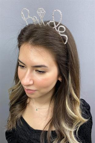 الجملة حجر واحد منقوشة تاج العروس الزفاف