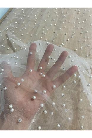 الجملة لؤلؤة طرحة الزفاف المطرزة مع مشبك