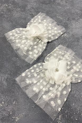 Vera Taşlı Çift Bileklik Gelin Aksesuarı