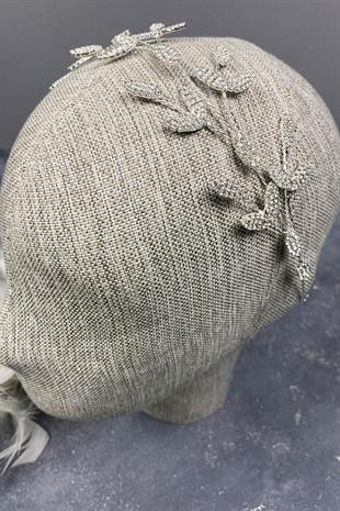 إكسسوار شعر تاج الزفاف بتصميم Yena بالجملة مع فروع أوراق الشجر