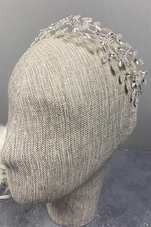 الجملة ورقة نمط متفرعة الزجاج حجر الزفاف ملحقات الشعر