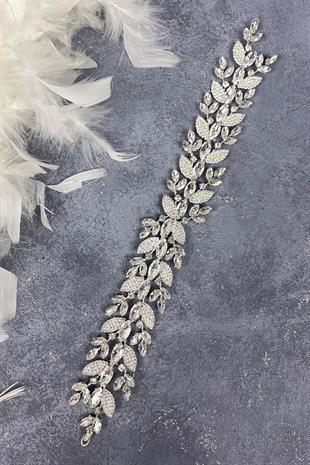 الجملة ورقة منقوشة الزجاج حجر الزفاف ملحقات الشعر