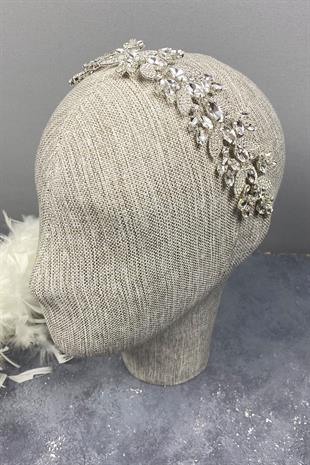 الجملة ورقة منقوشة الزجاج حجر الزفاف ملحقات الشعر