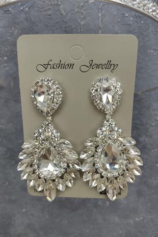 الجملة ورقة تاج الزفاف نموذج وإسقاط الأقراط حجر المكوك