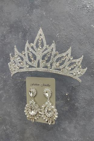 الجملة ورقة تاج الزفاف نموذج وإسقاط الأقراط حجر المكوك