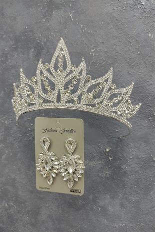 الجملة ورقة تاج الزفاف نموذج وإسقاط الأقراط الحجر