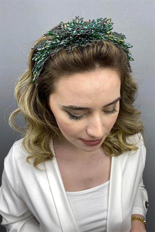 الجملة الأخضر علياء نموذج تاج الحناء الزفاف