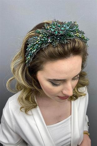 الجملة الأخضر علياء نموذج تاج الحناء الزفاف