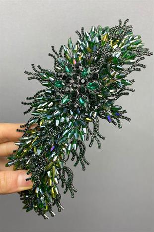 الجملة الأخضر علياء نموذج تاج الحناء الزفاف