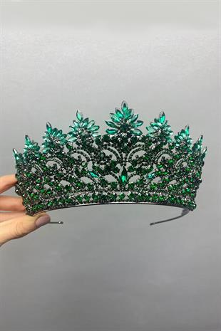 الجملة أنجلينا الأخضر الزفاف تاج الحناء