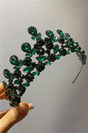 الجملة الأخضر بيتي نموذج الزفاف تاج الحناء