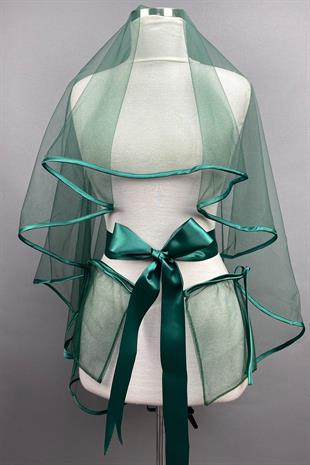 الجملة الأنابيب الخضراء الحجاب الزفاف الحناء الحجاب الوجه