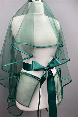 الجملة الأنابيب الخضراء الحجاب الزفاف الحناء الحجاب الوجه