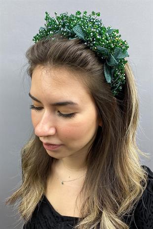 الجملة الأخضر كابيلا الحناء تاج الزفاف