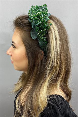 الجملة الأخضر كابيلا الحناء تاج الزفاف