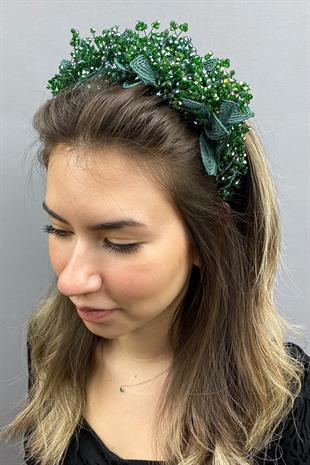 الجملة الأخضر كابيلا الحناء تاج الزفاف