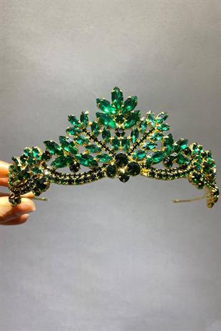 الجملة الذهب الأخضر برلين نموذج الزفاف تاج الحناء