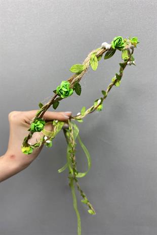 الجملة ورقة خضراء روز وأوراق التاج وصيفة الشرف وتاج الأطفال هدية